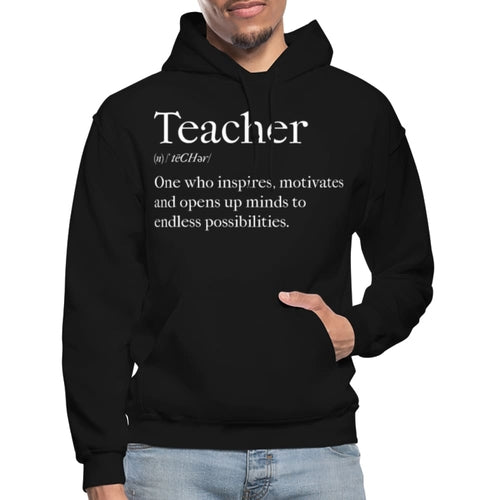 Mens Hoodie - Pullover Hooded Sweatshirt - Graphic/teachers Inspire