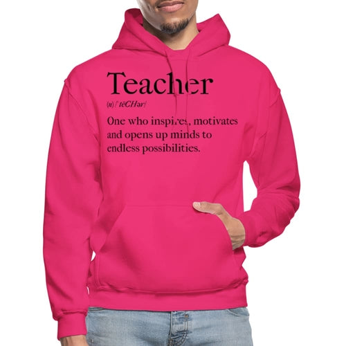 Mens Hoodie - Pullover Hooded Sweatshirt - Graphic/teachers Inspire