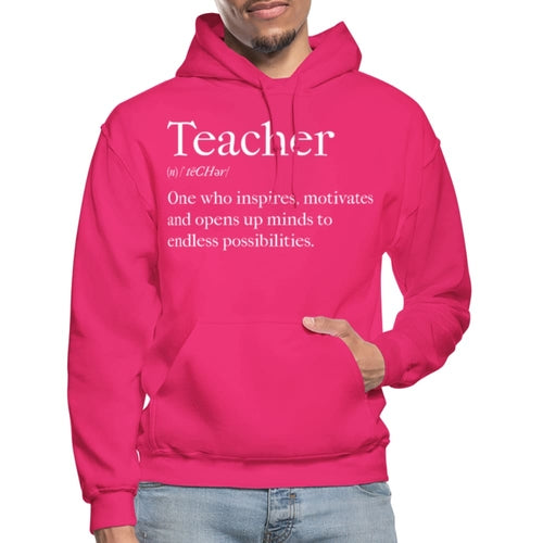 Mens Hoodie - Pullover Hooded Sweatshirt - Graphic/teachers Inspire