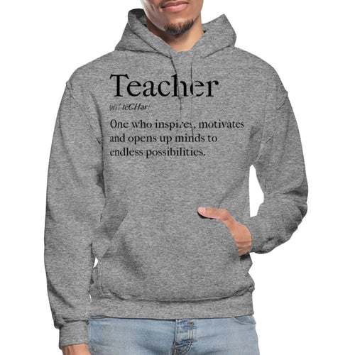Mens Hoodie - Pullover Hooded Sweatshirt - Graphic/teachers Inspire