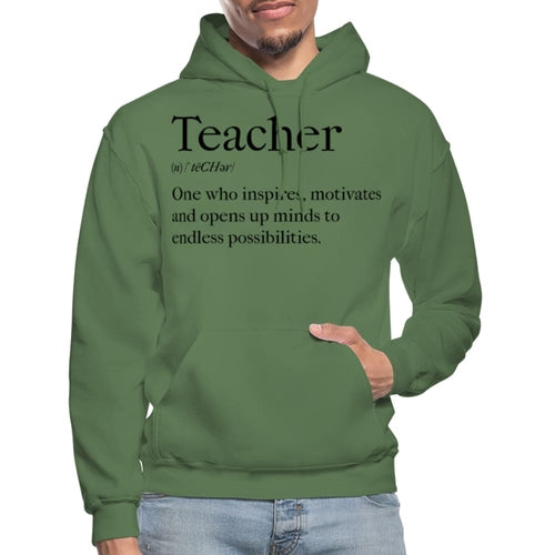 Mens Hoodie - Pullover Hooded Sweatshirt - Graphic/teachers Inspire