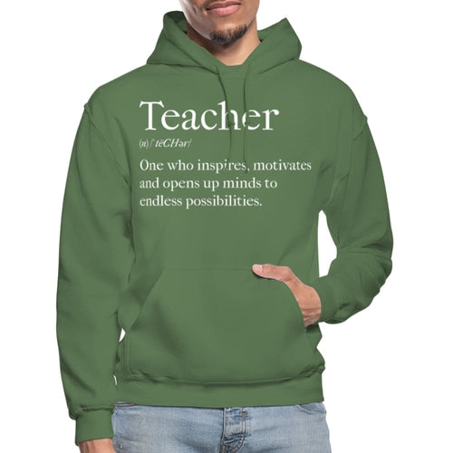 Mens Hoodie - Pullover Hooded Sweatshirt - Graphic/teachers Inspire