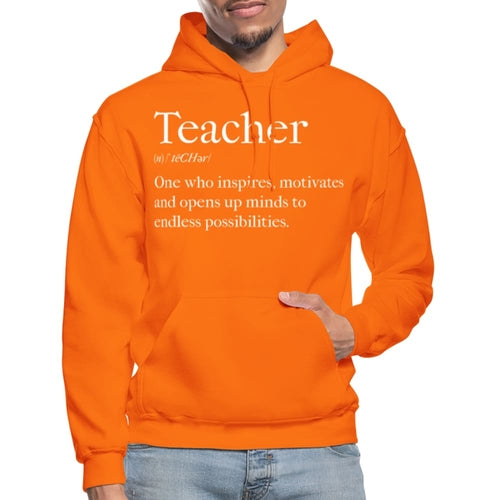 Mens Hoodie - Pullover Hooded Sweatshirt - Graphic/teachers Inspire