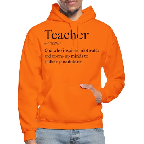 Mens Hoodie - Pullover Hooded Sweatshirt - Graphic/teachers Inspire