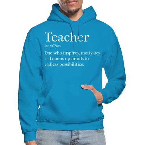 Mens Hoodie - Pullover Hooded Sweatshirt - Graphic/teachers Inspire
