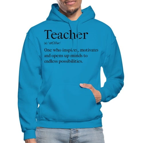 Mens Hoodie - Pullover Hooded Sweatshirt - Graphic/teachers Inspire