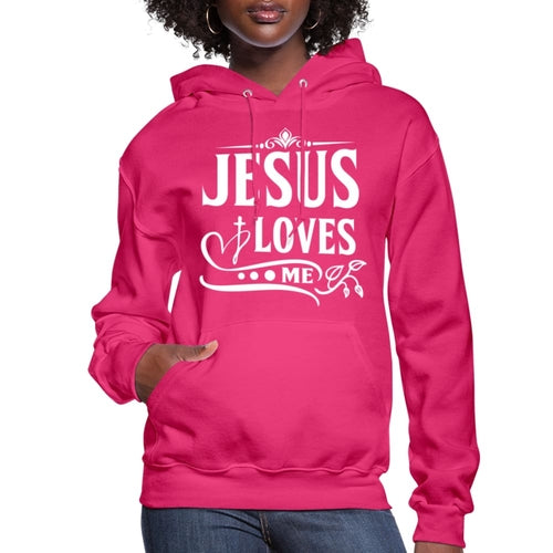 Womens Hoodie - Jesus Loves